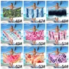 Asciugamano da spiaggia con stampa cravatta rettangolare 61 stili asciugamano sportivo a forma di gomma da sole a scialle di asciugamano da bagno da bagno da bagno bh8473 tyj