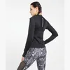 Active Shirts Sports Running Vestes Femmes Zipper Gym Yoga Outwear Slim Col montant Fitness Training Workout Jogging Sportswear Top