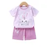 Zestawy odzieży Summer Dam-Sleeved Suit Cotton Boys Girls Ubrania