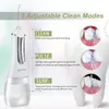 Igiene Altro Igiene orale Irrigatore orale Elettrico Dentale Acqua Flosser Sbiancamento dei denti Serbatoio dell'acqua da 350 ml Detergente per denti impermeabile Acqua Pi