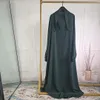 Ubranie etniczne Ramadan Eid Hooded Abaya Women Modlitwa odzież muzułmanin jilbab luźna długa sukienka Abayas Dubai Turcja Islamskie ubrania Djellaba Femme 230317