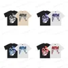 Męskie koszulki 22SSRevenge List Old Metal Broken Skull T-shirt Mężczyźni i kobiety BF pół rękawie T230317