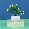 Fleurs décoratives décoration de jardin de maison fausse fleur Table décorations en pot Mini plante artificielle d'aloe Vera bonsaï arbre de Simulation