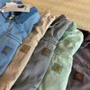 2023 Men's Jackets Work Clothes Fashion Brand Carhart Detroit Batik Canvas Zippered Coach Casual Loose design966ess