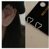 Backs Earrings 2023 Korea Silver Color Metal Geometric Heart Ear Cuff Stackable Simple C-shape Clip Women Aesthetic Jewelry