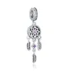 925 Silver Fit Pandora Original Charms Diy 펜던트 여성 팔찌 Bads Beads Fine Europe New Silver Dreamcatcher Pendant