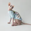 Cat Costumes WMXZ Sphinx Hairless Kitty Clothes Dog Jumpsuit Outfit Coat Pet T-shirt Costume Summer Dress Hoodies Cotton Sphynx Shirt