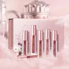 Lip Gloss 1Set 6Pcs Mini Größe Set Feuchtigkeitsspendende Flüssigkeit Lippenstift Wasserdicht Langlebige Matte Tönung Make-Up Geschenk BoxLip