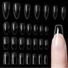 120pcs/Bag Press on Nails Coffin Nail Tips clear Full Cover Fake Nail Artificial Press on Long Ballerina