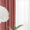 Gordijn Noordse stijl gordijnen voor levende eetkamer slaapkamer hoge dichtheid super zacht gevoel claireflannel chenille prink curtaintulle