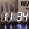 Duvar Saatleri 3D LED Dijital Saat Aydınlık Basit Moda Çok Fonksiyonlu Yaratıcı USB Plug-In Elektronik Ev Dekorasyonu