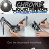 Haile Liquid Mirror Marker Srebrne znaczniki Pen Pen Farba odblaskowa S Chrome Metallic Art Craftwork