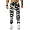 Herenbroeken kleur camouflage camouflage lading broek mannen vrouwen casual streetwear zakken jogger blauwe tactische joggingbroek hiphop broek 230317