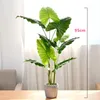 Dekorative Blumen Künstliche große Pflanzen Simulation Palme Topf Kunststoff Banyan Bonsai gefälschte Blume Büro Party Home Decor Zubehör