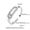 حلقات الفرقة Rakol Gothic Hollow Out Square Simple Bridal Cubic Zirconia Finger Rings for Women Fashion Bead الطالب الزفاف غير المعتاد للمجوهرات G230317