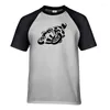 Heren t shirts grappige fiets op est ontwerp mode t-shirt zomer mannen cartoon coole raglan mouw tee tops