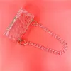 Hengmei new Dinner Bag transparent ice crack acrylic women's bag crystal hand 230317