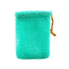 Exfoliating Mesh Bags Saver Pouch For Shower Body Massage Scrubber Natural Organic Ramie Soap Holder Bag Pocket Loofah Bath Spa RRA