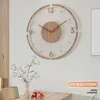 Wandklokken klok woonkamer massief hout creatief stemming Noordse minimalistische kwarts
