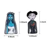 Broches MD3085 dessin animé Couple personnage Collection épinglettes épingle en émail pour vêtements Badges sur sac à dos Cosplay Halloween bijoux cadeaux