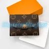 mini portreci portferzy Rosalie M41939 Flap Expossed Bag luksusowe uchwyty karty damskie męskie portfele Luksusowe