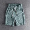 Shorts para hombres Peso pesado Algodón de algodón sólido Shorts informales de verano Men Retro Sports Tendencia juvenil suelta Capris G230316
