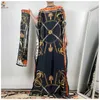 Vêtements ethniques vente mode classique vêtements africains dashiki robe tissu de soie femmes 2 pièces imprimé robe ample MS222 230317