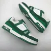 디자이너 트레이너 운동화 Virgil 캐주얼 신발 송아지 가죽 Abloh 블랙 화이트 그린 레드 블루 가죽 오버레이 플랫폼 로우 스니커즈 사이즈 36-45 01