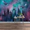 Wallpapers Custom 3D Wallpaper For Children's Room Cartoon Colorful Smoke Forest Wall Mural Paper Home Decor Bedroom Covering