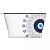 Kosmetyczne torby boho evil eye mandala dream łapacza podróżne torba toaletowa dla kobiet hamsa nazar bohemian makijaż magazynowy zestaw Dopp