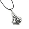 Chains Game LOGO Pendant Necklace Gear Choker For Men Gift Movie Jewelry