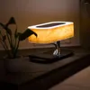 Lampes de table Smart LED Lampe de chevet Bluetooth Haut-parleur Café Bar Lumière Chargeur de téléphone sans fil Bureau Dimmable