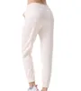 Roupa de ioga alta Rise alta Rápula respirável e macio bolsos soltos de comprimento total de 4 vias 3 cores Designer Lu Gym Clothes Roupes Sortpas