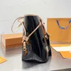 Large Capacity Handbag Tote Shopping Bag Women Shoulder Bags Patent Leather Fashion Letters Zipper Wallet Plain Handbags 32cm