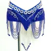 Stage Wear Professional Belly Dance Waist Belt Adjustable Fit Rhinestones Sequins Hip With Tassels