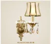 Lâmpada de parede Modern nórdico estilo nórdico cobre/duplo corredor de cabeça clara de brass de bronze science e14 acd