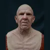 Party Masks Wig Old Man Mask Halloween Full Latex Face Scary Headgear Horror For Game Cosplay Prom Props 2023