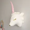 壁の装飾キッズルームの装飾3D動物の頭の象の羊のぬいぐるみおもちゃの壁ぶら下がっています保育園の装飾装飾ガールバースデーギフト230317