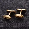 Yoursfs 6 PairsSet Fish Cuff links Men Fashion Gold Plated 18K Unique Anniversary Holiday Birthday Gift3451863