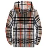 outdoor hooded plaid jackets windbreaker zip up men designer jacket spring sport mens coats