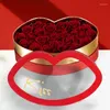 Emballage cadeau 1Pc en forme de lèvre fleur emballage boîte acrylique carton emballage Bouquet romantique boîtes à bijoux