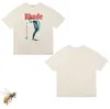 Designer Zomer Heren T Womens Rhude voor Mannen Tops Brief Poloshirt Borduren T-shirts Kleding Korte mouwen T-shirt Grote Tees