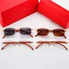 58% Sunglasses new leg women's simple half frame hot selling men's fashion wooden flat glassesKajia New