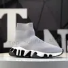 2023 Designer Soque Sapato Casual Sapatos Plataforma Mulher Mulher Fly Knit Speed ​​Speed ​​1.0 Runner Triple Black White Trainer Sneaker Master em relevo Speeds Speeds Booties