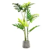 Dekorative Blumen Künstliche große Pflanzen Simulation Palme Topf Kunststoff Banyan Bonsai gefälschte Blume Büro Party Home Decor Zubehör