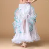 Scenkläder 2023 Belly Dancing Clothing Long Kirts Professional Women Chiffon Dance Kirt Performance