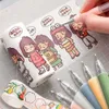Tryck på pappersskärare skärververktyg Hantverksverktyg Precision Art Sticker Washi Tape School Supplies