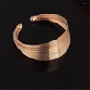 Bangle 12pcs/Lot Open Size Metal Wire Chain Bracelet Bangles Multi-layer Jewelry Bracelt Femme Cuff