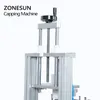 ZONESUN Tabletop Automatic Wine Bottle T-shaped Cork Stopper Capper Olive Oil Glass Jar Capping Machine