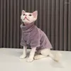 猫のコスチューム毛のないセーター冬のファッション肥厚アパレルスフィンクスの服は小さいため快適です